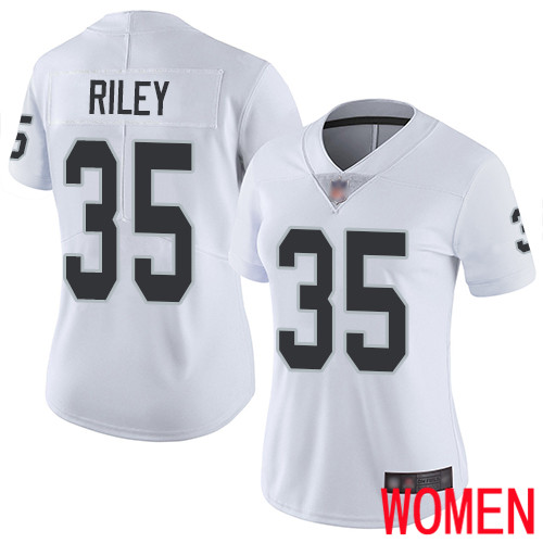 Oakland Raiders Limited White Women Curtis Riley Road Jersey NFL Football #35 Vapor Untouchable Jersey